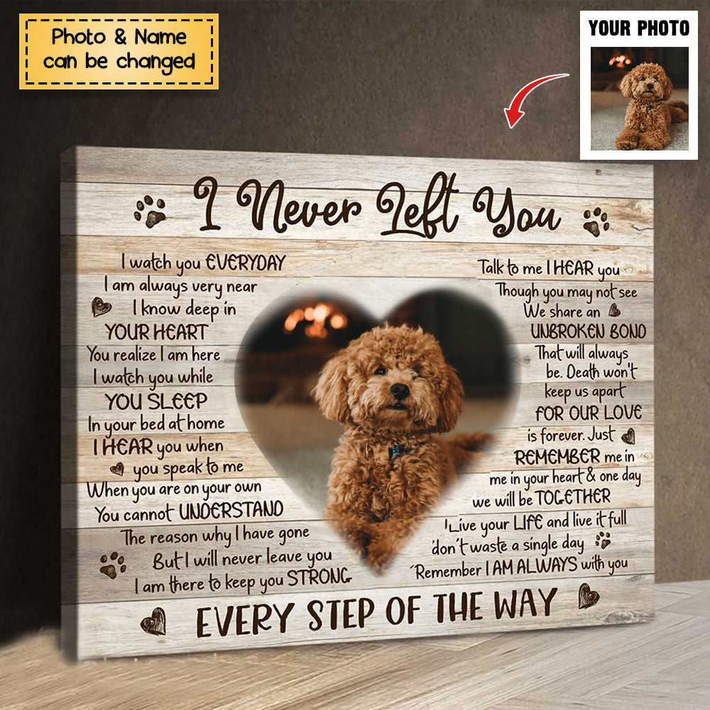 Customized Pet Memorial Canvas Prints, Pet Bereavement Gifts, Multiple Poem Personalized Poster
