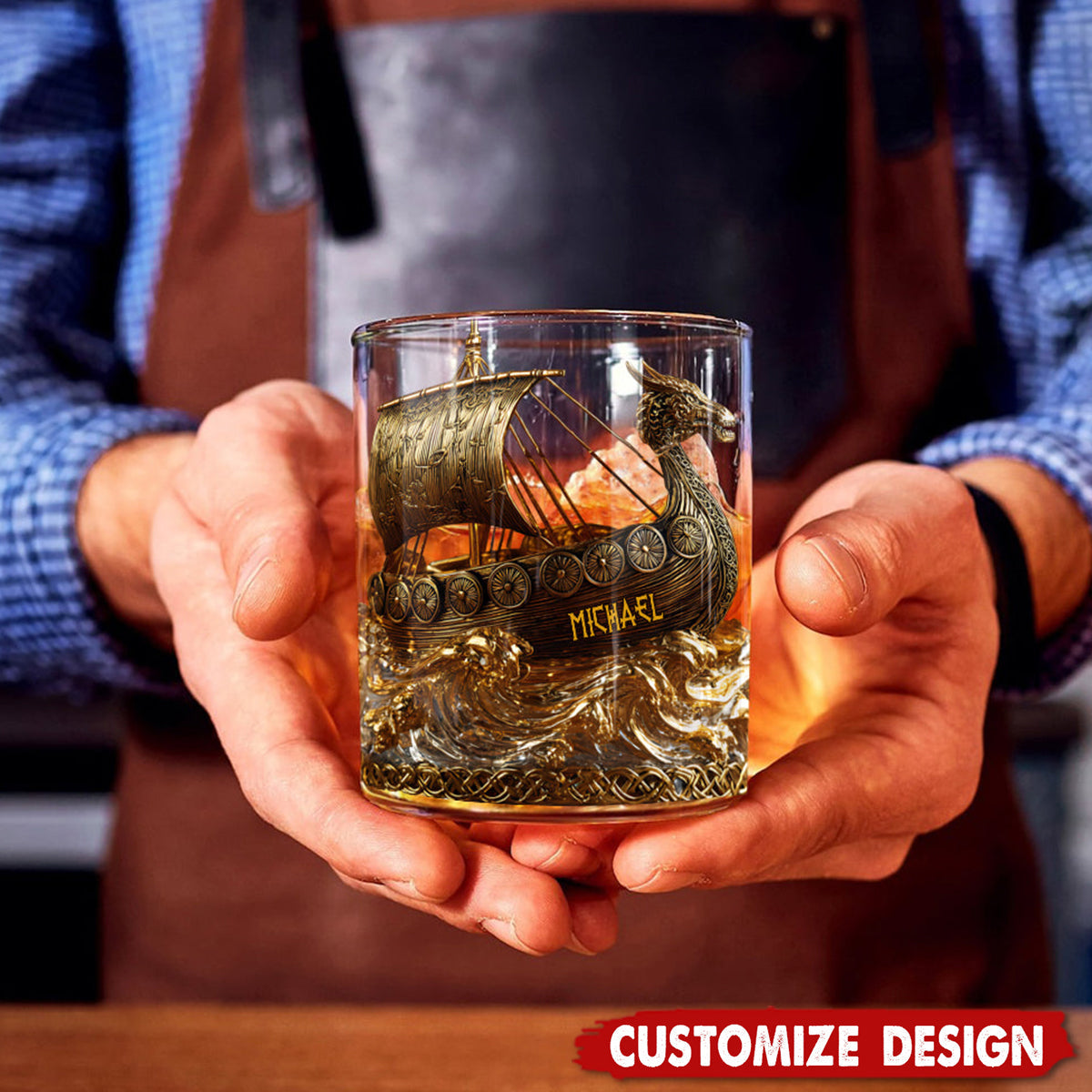 Viking - Personalized Viking Whiskey Glass