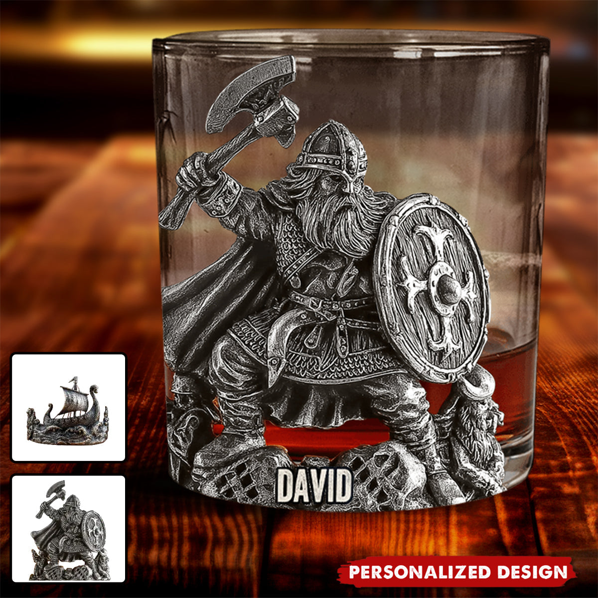 Viking Spirit - Personalized Viking Whiskey Glass