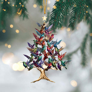 2025 New Release - Colorful Hummingbird Christmas Ornament-Gift For Hummingbird Lover