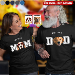 Personalized Photo Dog Cat Dad Shirt