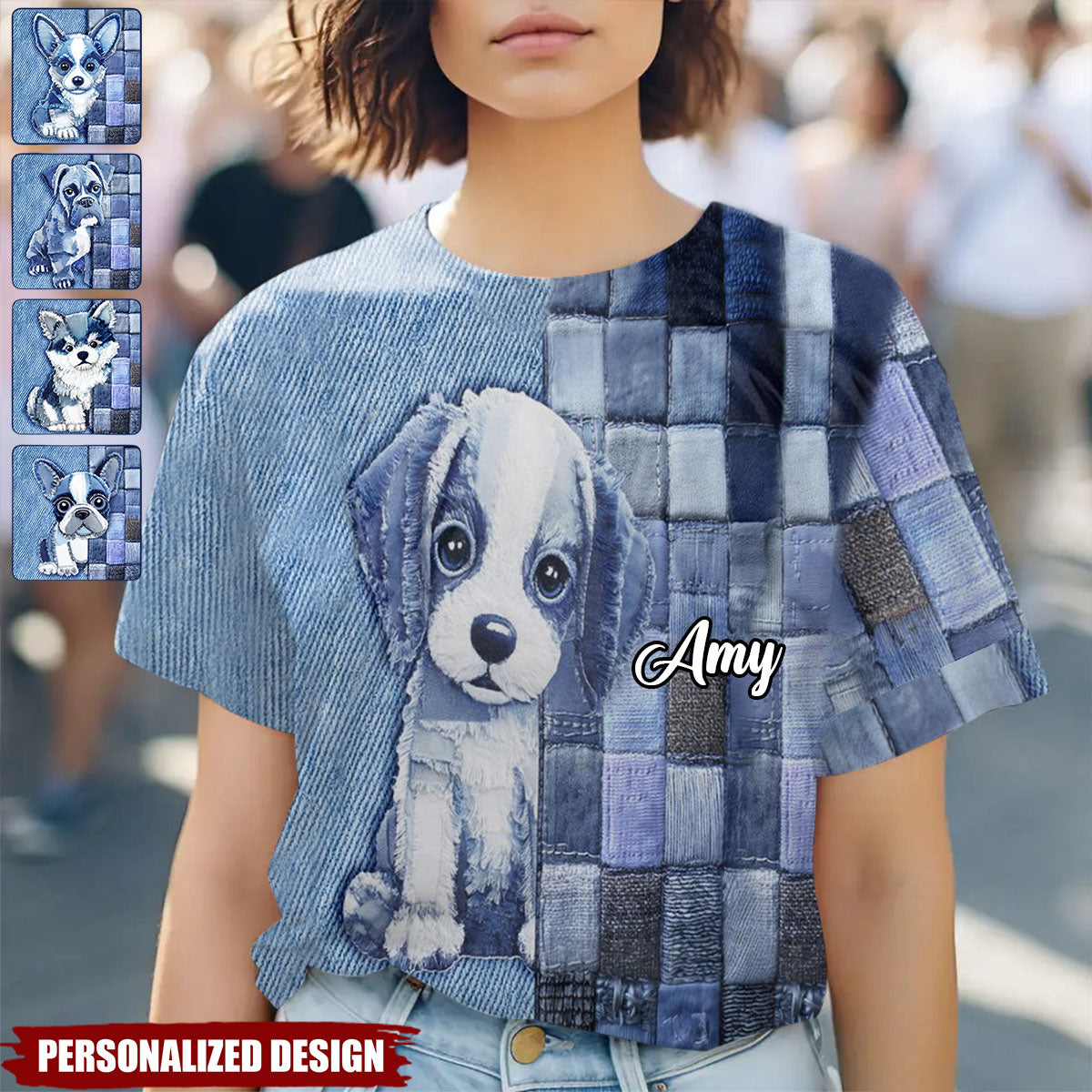 Love Dogs-Personalized Dog All Over Shirt