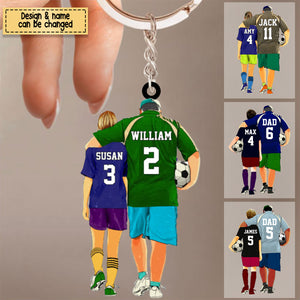 Personalized Soccer Players Gift For Daughter/Granddaughter Acrylic Keychain