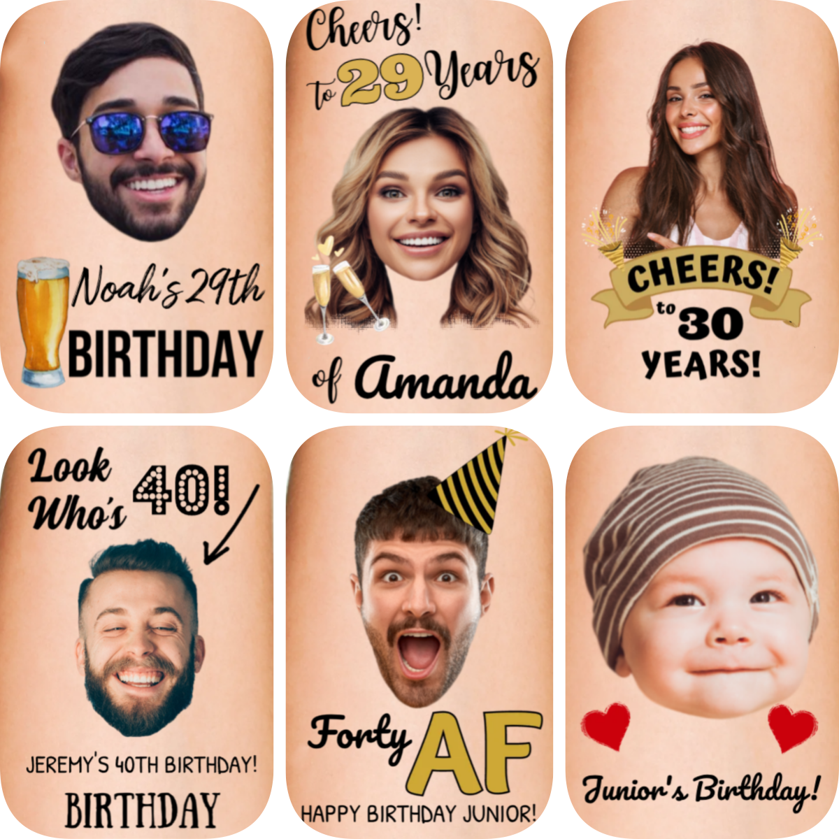 Personalized Photo Temporary Tattoos