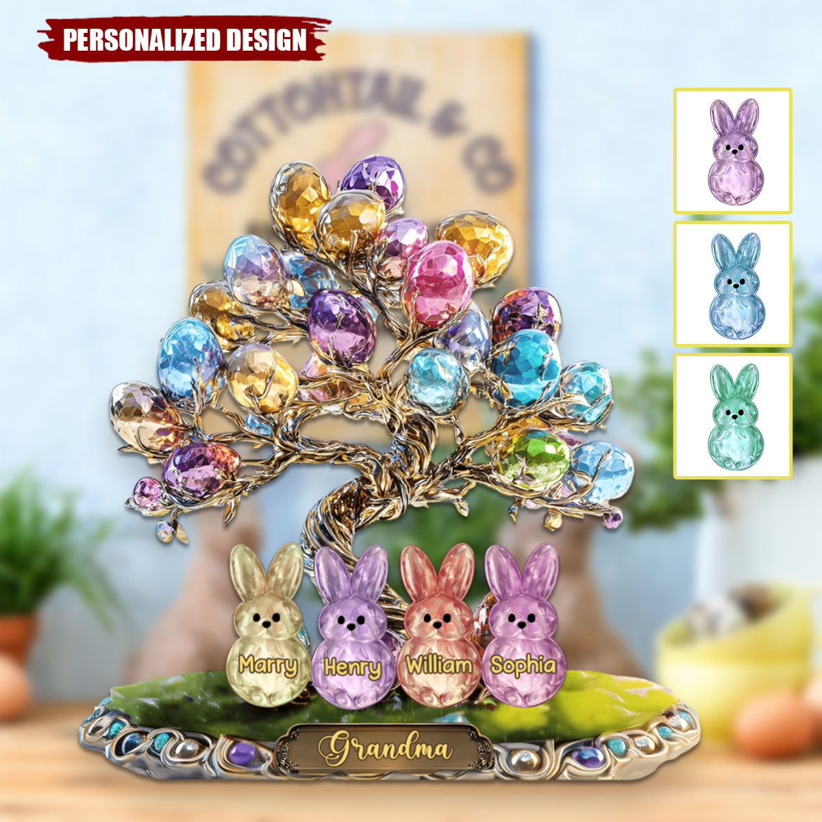 Grandma's Kids-Personalized Grandma Acrylic Plaque