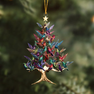 2025 New Release - Colorful Hummingbird Christmas Ornament-Gift For Hummingbird Lover