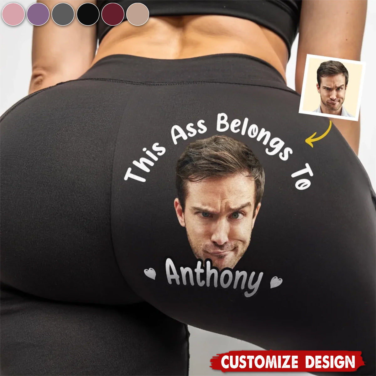 Belongs To Me And Me Only - Personalized Women Leggings - Gift For Wife, Anniversary