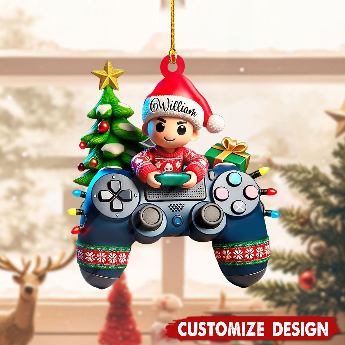 Personalized Video Game Controller Christmas Ornament Gift For Game Lover-2024 New Release