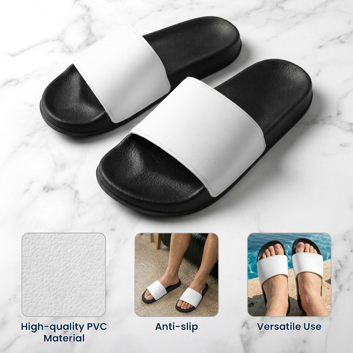 Custom Pet Face Hawaiian - Personalized Slide Sandals