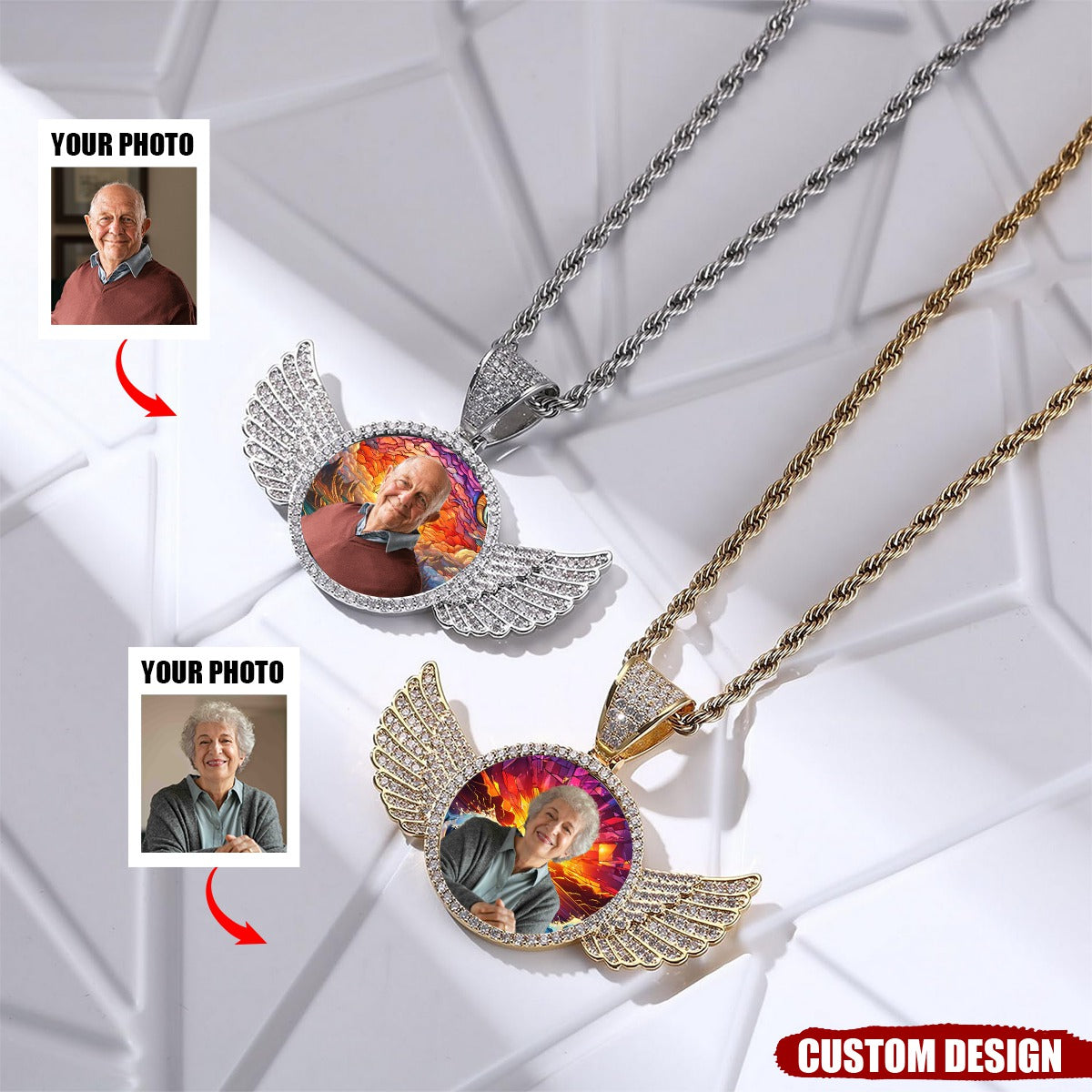 Forever in My Heart - Personalized Diamond Studded Keepsake Necklace