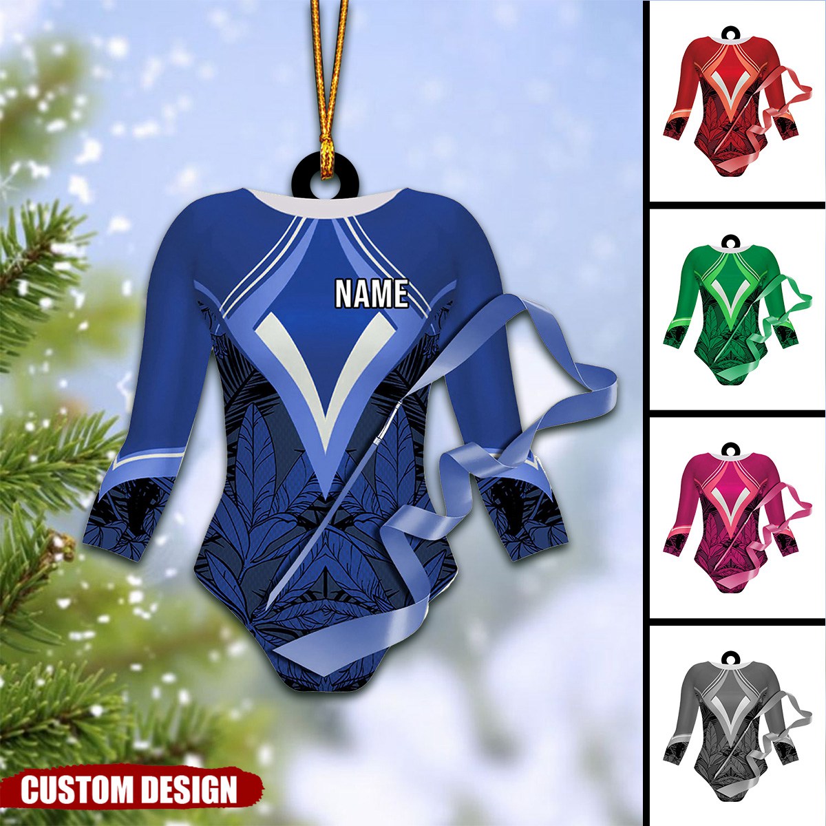 Personalized Gymnastics Leotards Christmas Ornament, Gift for Gymnasts and Gym Lovers - 2024 New Release