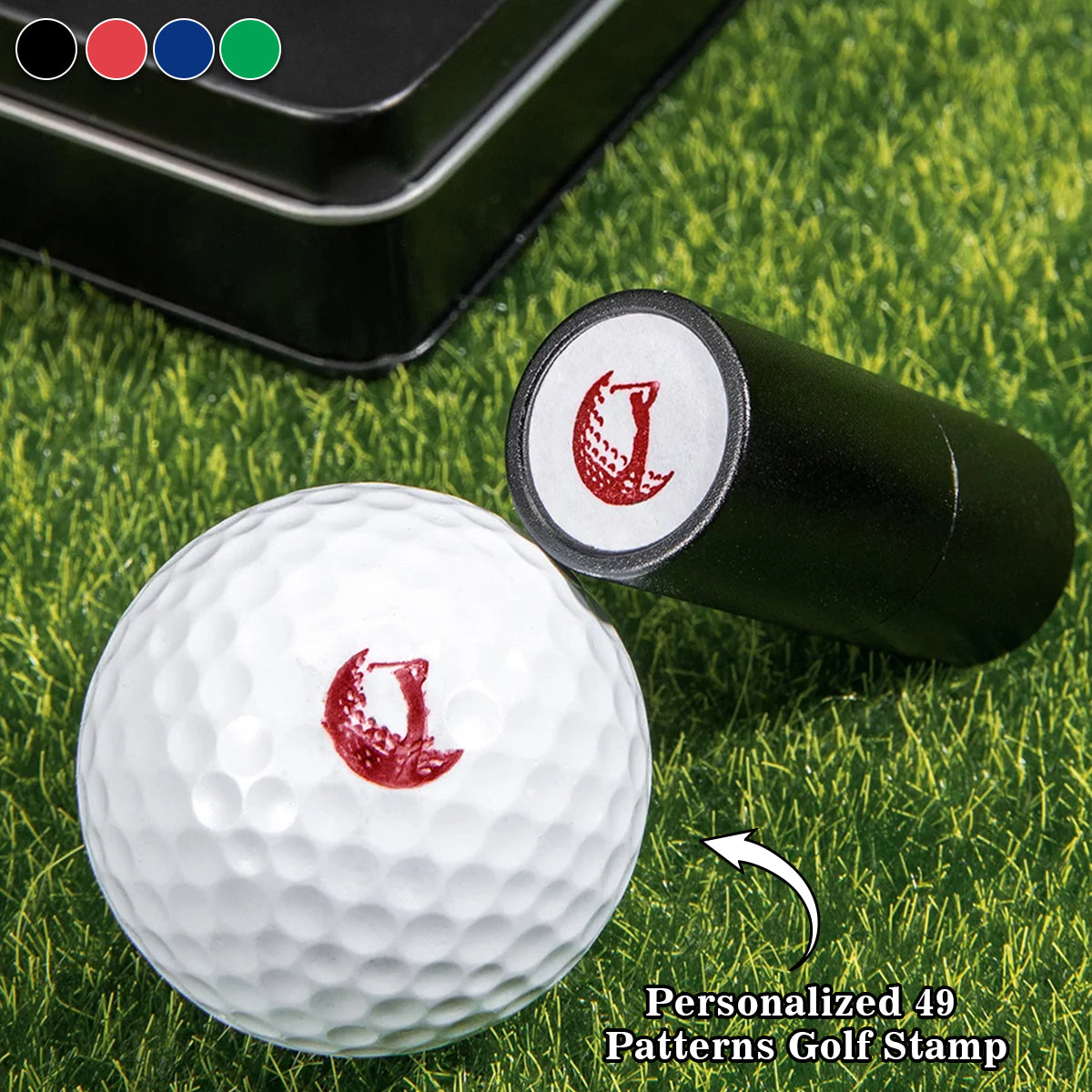 Personalised Monogrammed Initial Golf Ball Stamp-Gift for Golf Player