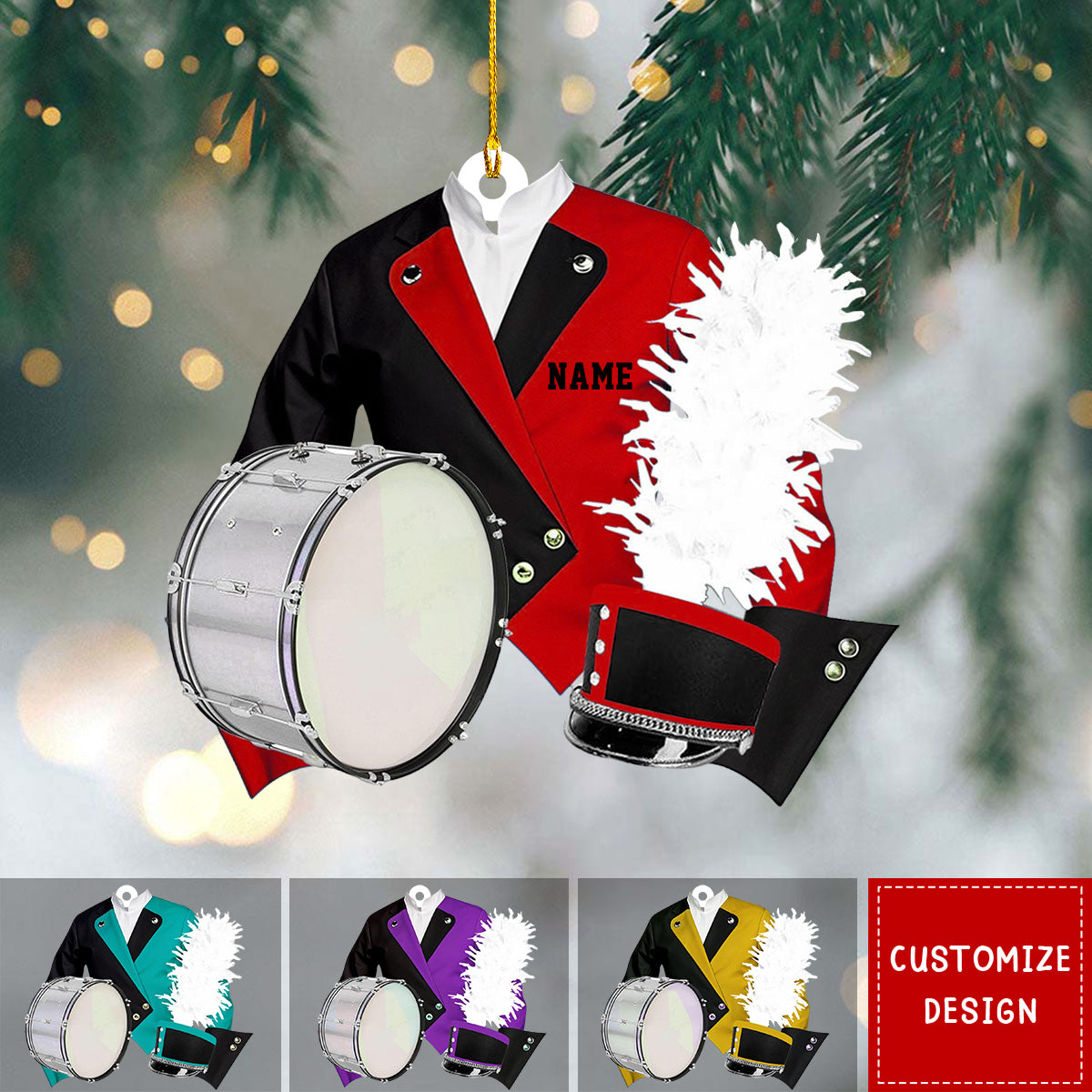 2024 New Release-Personalized Marching Band Uniform Christmas Ornament