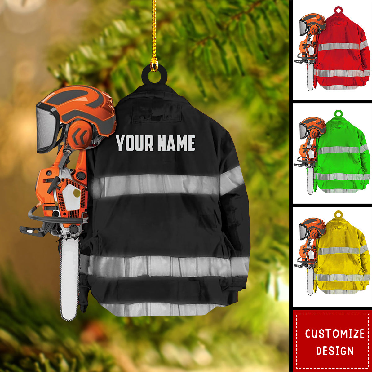 Personalized Arborist Christmas Ornament Gift For Lumberjacks-2024 New Release