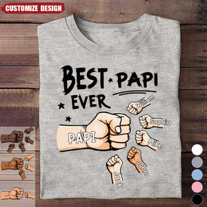 The Best Dad Ever - Personalized T-shirt - Father's Day, Birthday Gift For Dad