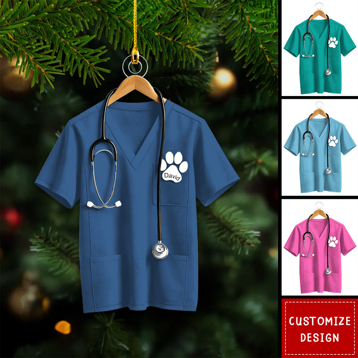 Personalized Veterinarian Christmas Ornament-Gift For Veterinarians-2024 New Release