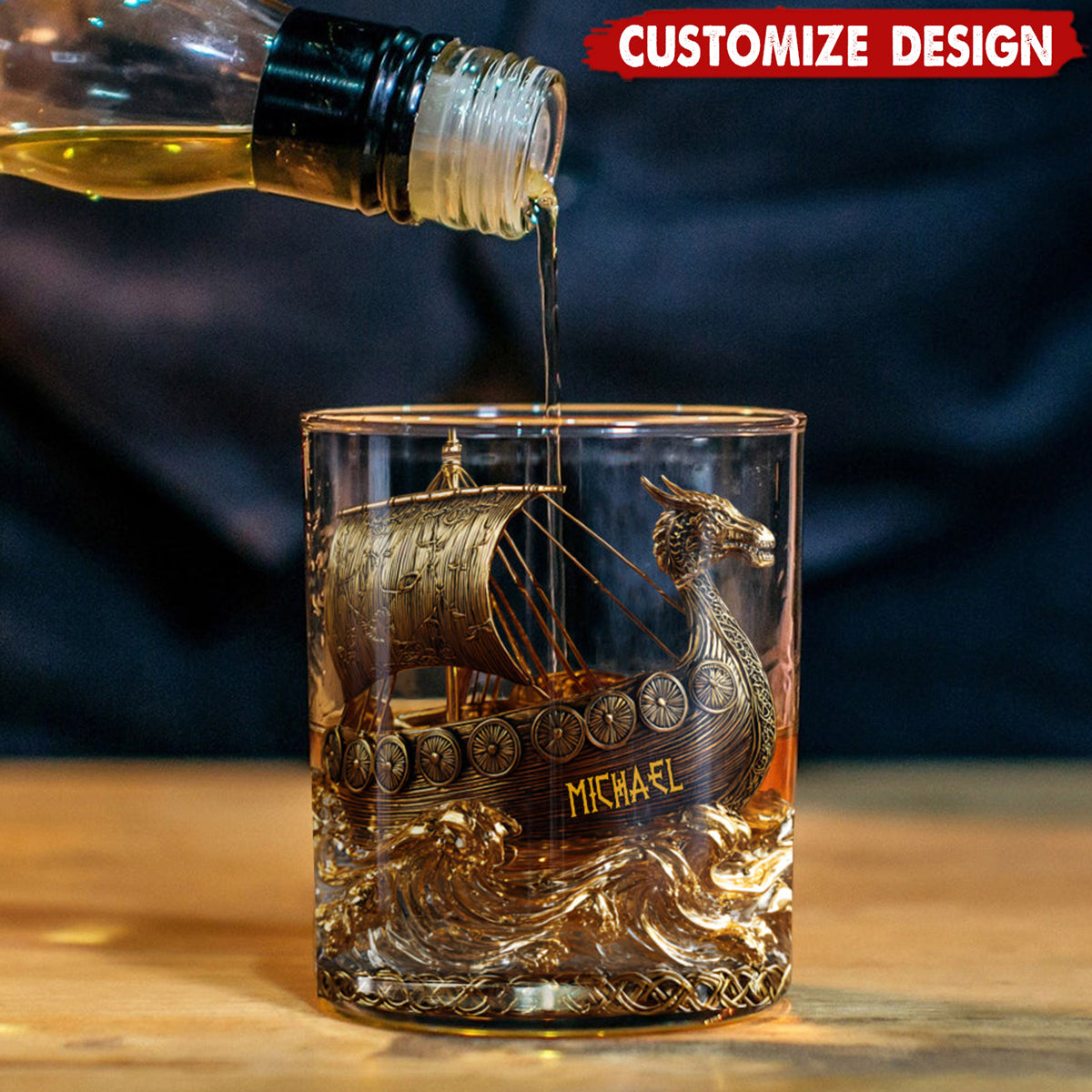 Viking - Personalized Viking Whiskey Glass