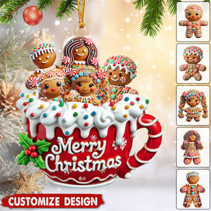 Merry Christmas - Personalized Family Ornament