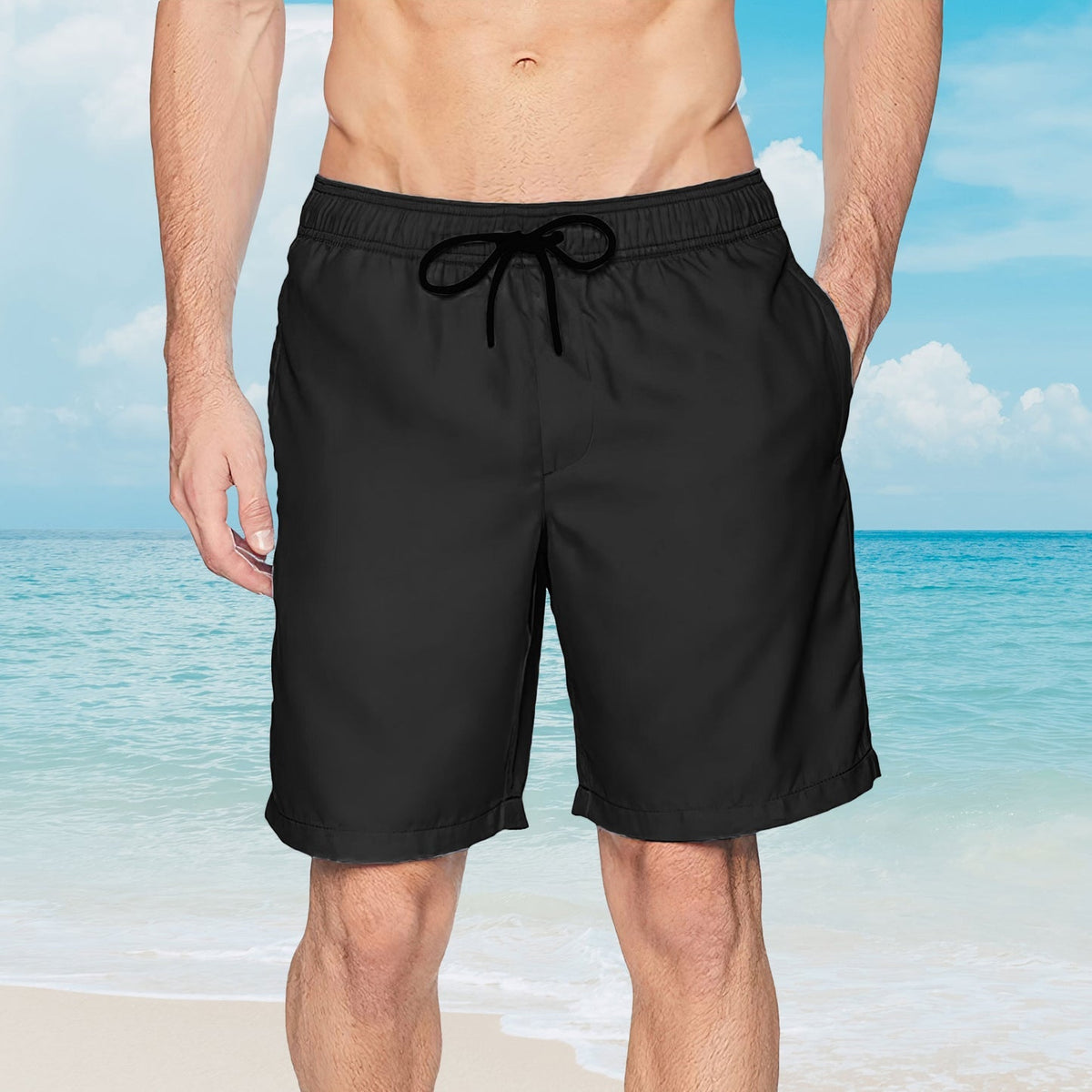 This A$$ Belongs To - Personalized Men's Beach Shorts - Naughty Gifts For Husband