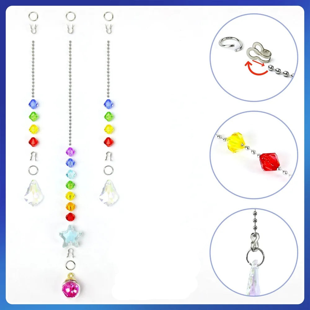 Diamond- Art Hanging Kit - Special Rhinestone 5D Window Ornament - Gift For Bird Lovers