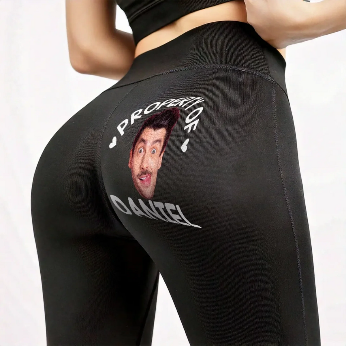 Property Of Me, Handle Like A Queen - Personalized Women Leggings - Gift For Wife, Anniversary