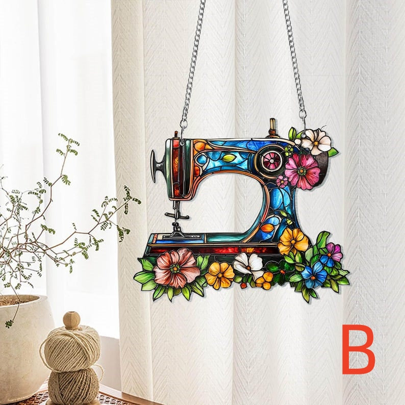 Cute Sewing Machine Suncatcher Ornament-Mother's Day Gift