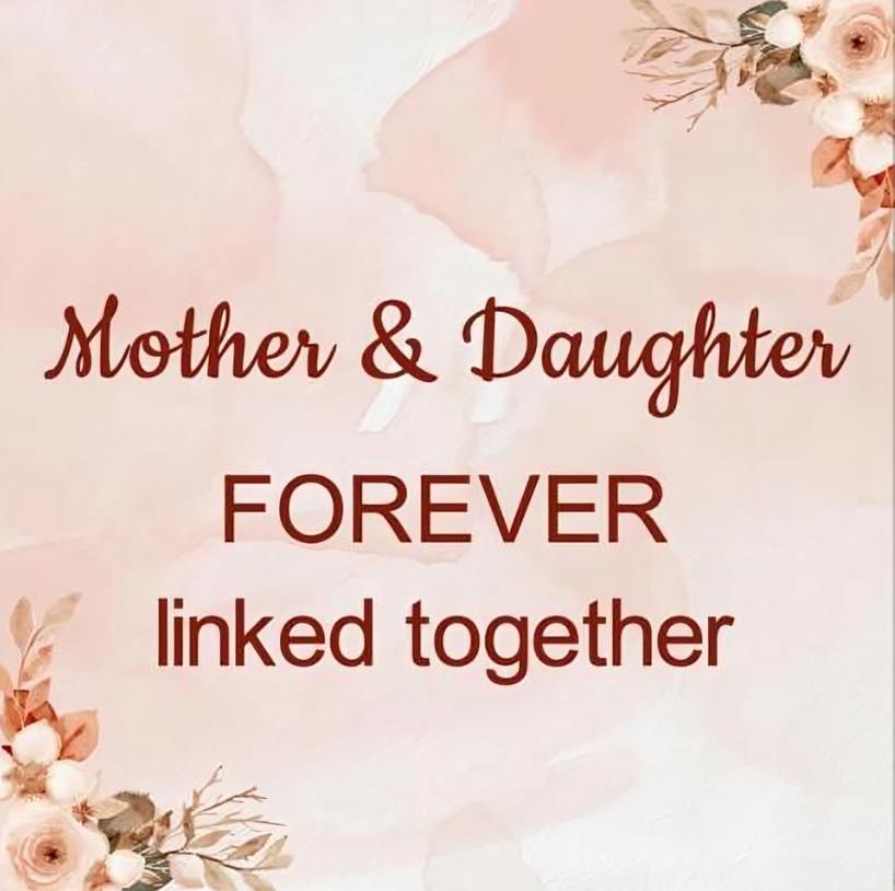 Mother & Daughter Forever Linked Together-Personalized Birthstone Double Heart Bracelet