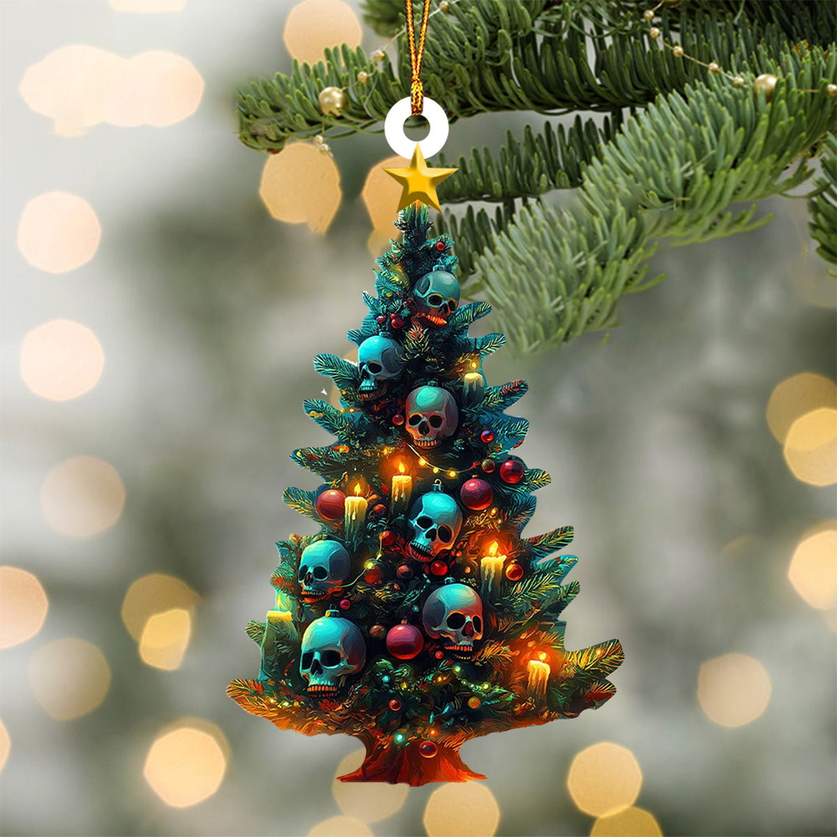 Skulls Skeletons Ornament-Gift For Spooky Friends-2024 New Release