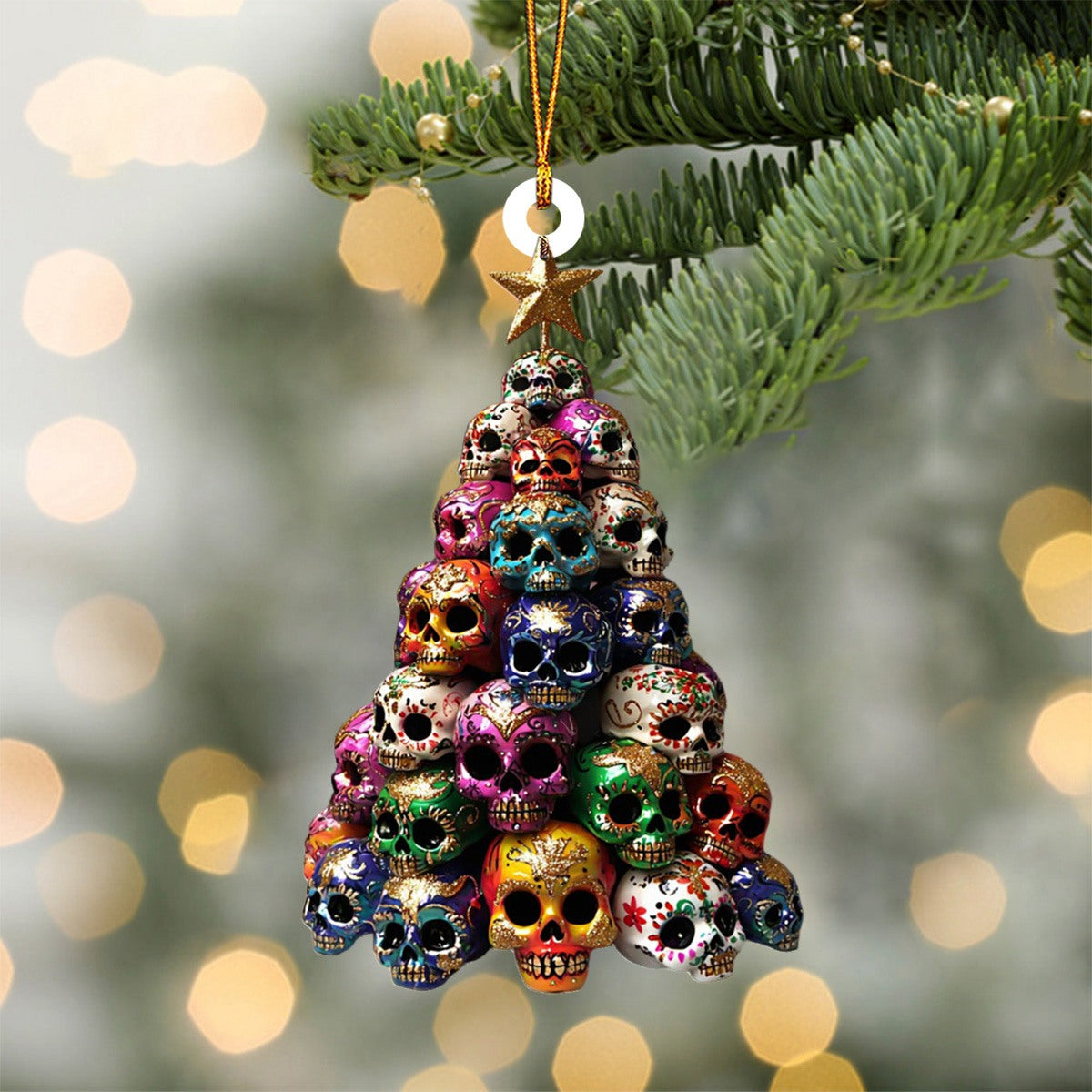 Skulls Skeletons Ornament-Gift For Spooky Friends-2024 New Release