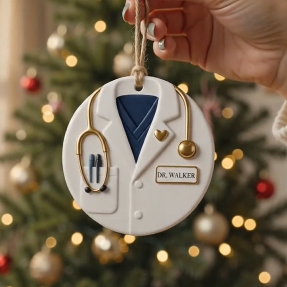 Custom Doctor Ornament ，Personalized Medical School Gift for New Doctor