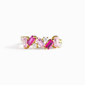 For Self - I Am Enough Pink Diamond Ring