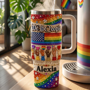 Pride Month We The People Tumbler - Personalized Gifts For LGBT