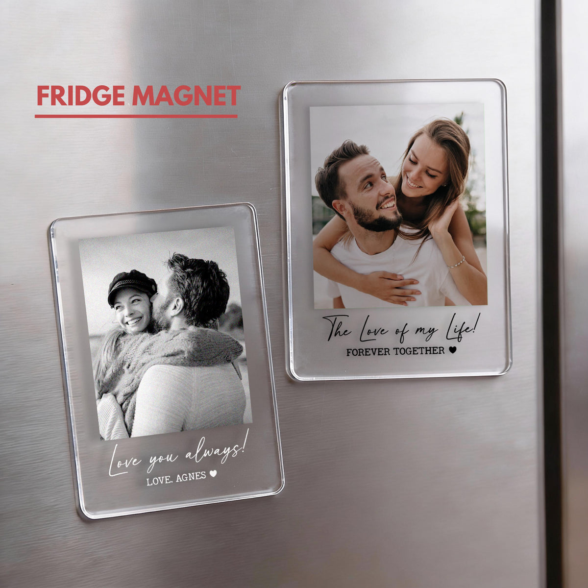 Personalized Couple Photo Car Visor Clip, Drive Safe Gift