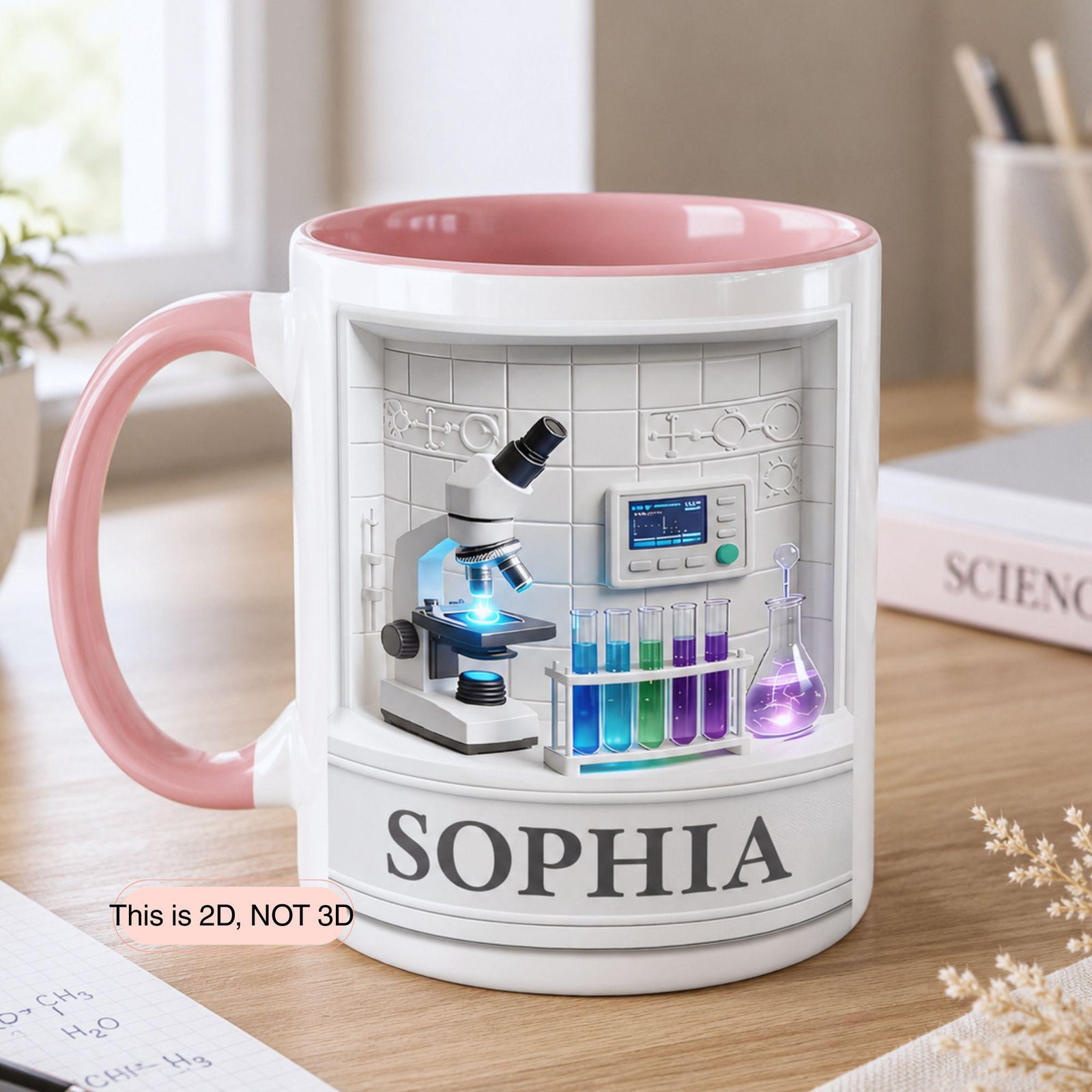 Personalized Science Lab Mug, Science Lover Gift