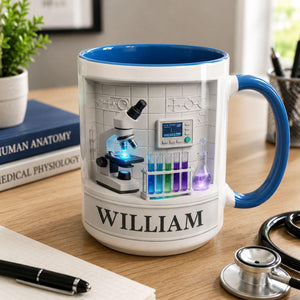 Personalized Science Lab Mug, Science Lover Gift