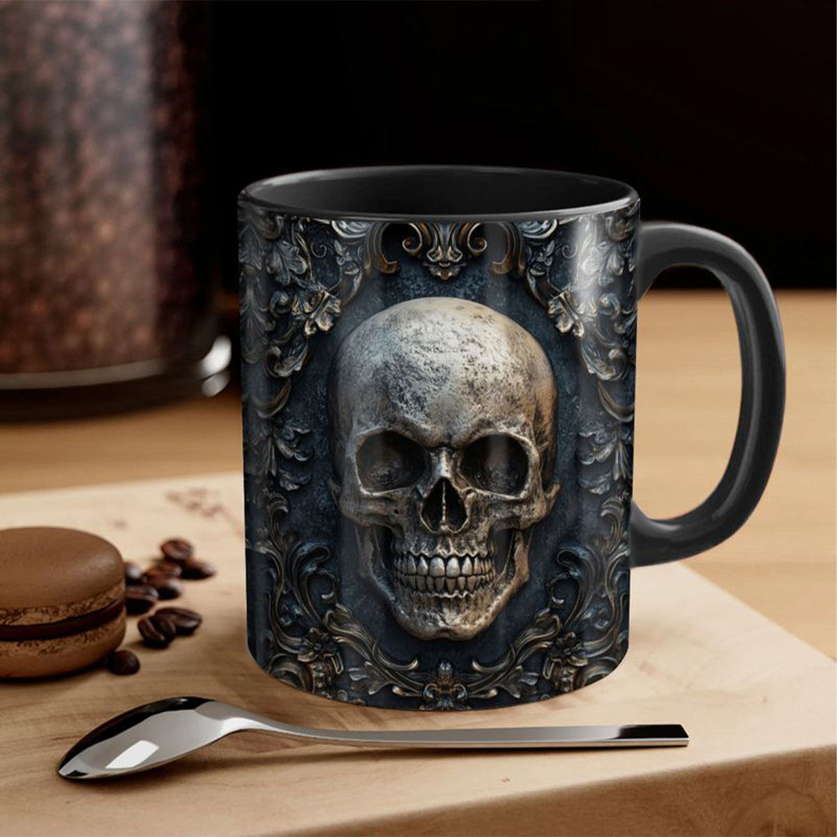 Awesome Retro Skull – Personalized Skull Mug