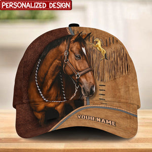 Personalized Name Horse Classic Cap - v2