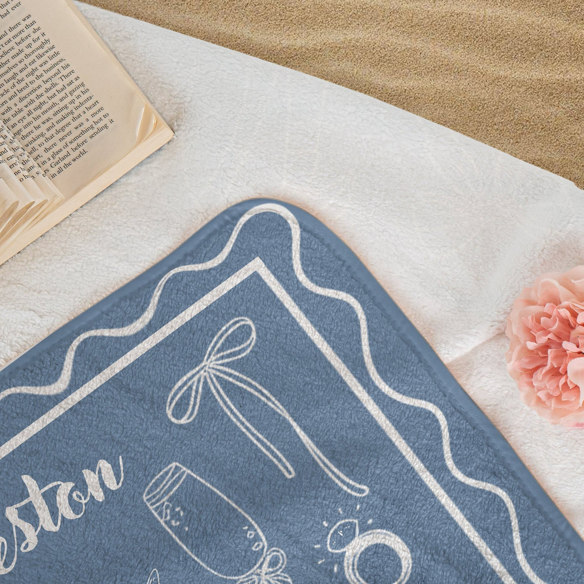 Bachelorette Party Trip Gift Bride Beach Towel - Personalized Towel