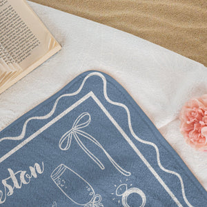 Bachelorette Party Trip Gift Bride Beach Towel - Personalized Towel