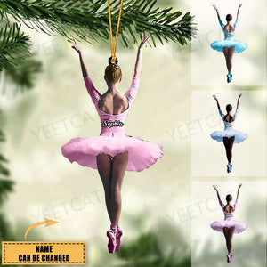 Personalized Ballet Dancer Acrylic Christmas Ornament,Great Gift For Ballet Lovers-2