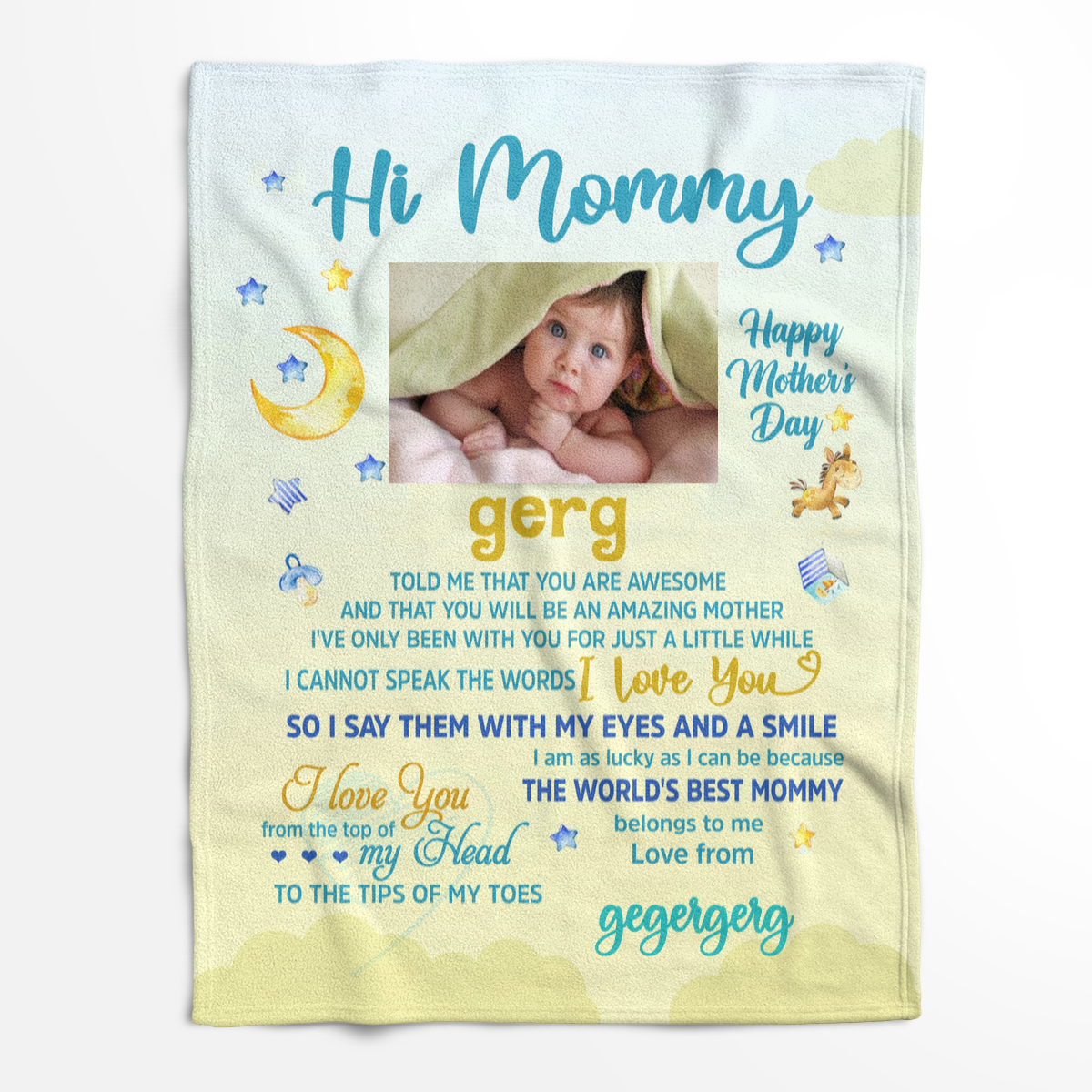 Hi Mommy, Daddy Told Me That You Are - Personalized Blanket Gift For Moms