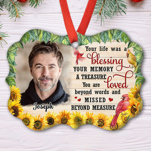 Loved Beyond Words - Personalized Memorial Custom Wooden Ornament