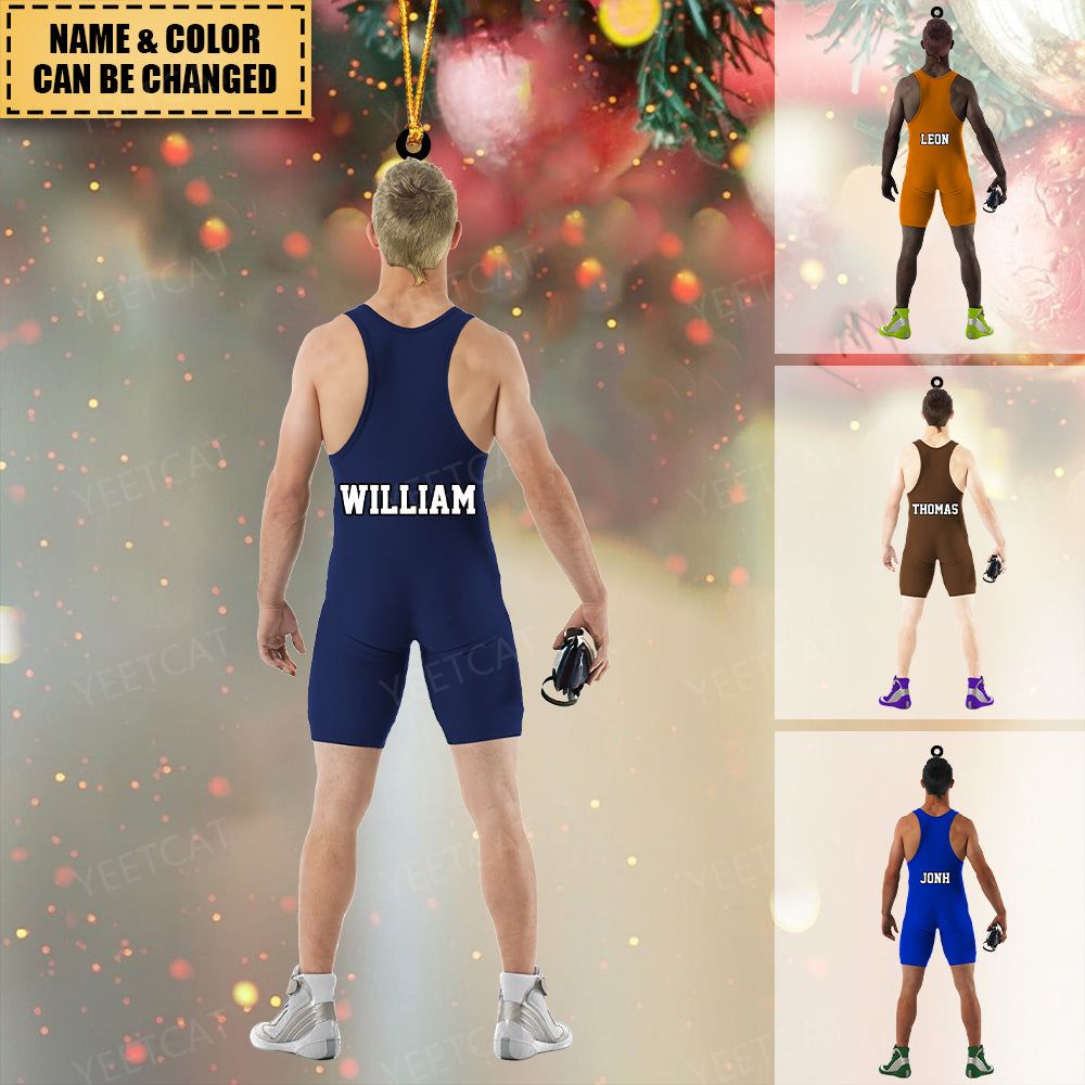 Custom Personalized Wrestler Christmas Ornament,Great Gift for WWE Lovers