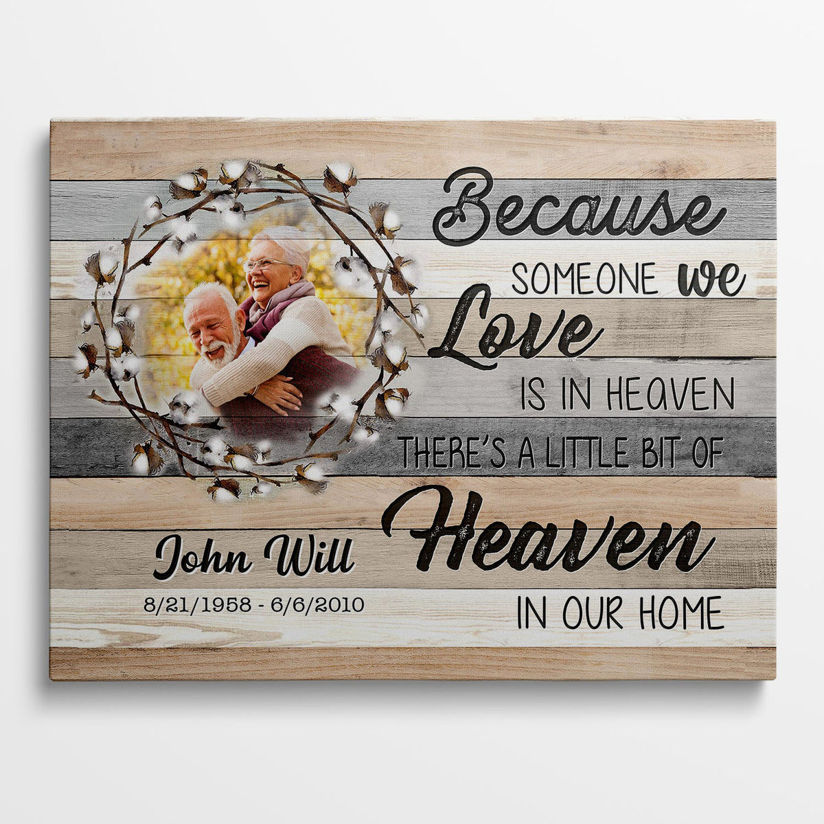 Because Someone We Love is in heaven - Memorial Mom/ Grandma/ Family Personalized Poster