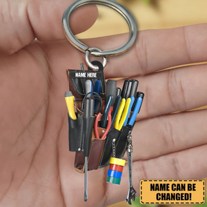 Personalized Electrician Tool Bag Keychain/Ornament