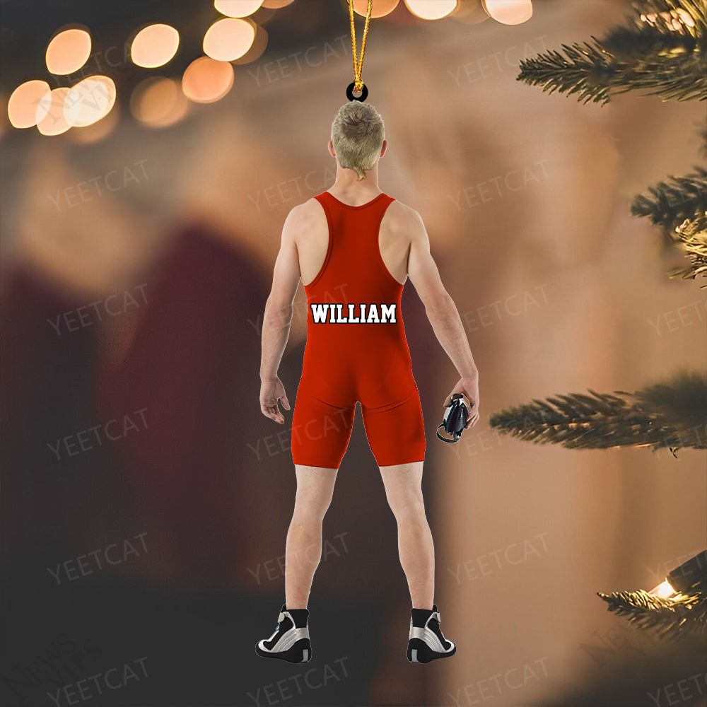 Custom Personalized Wrestler Christmas Ornament,Great Gift for WWE Lovers