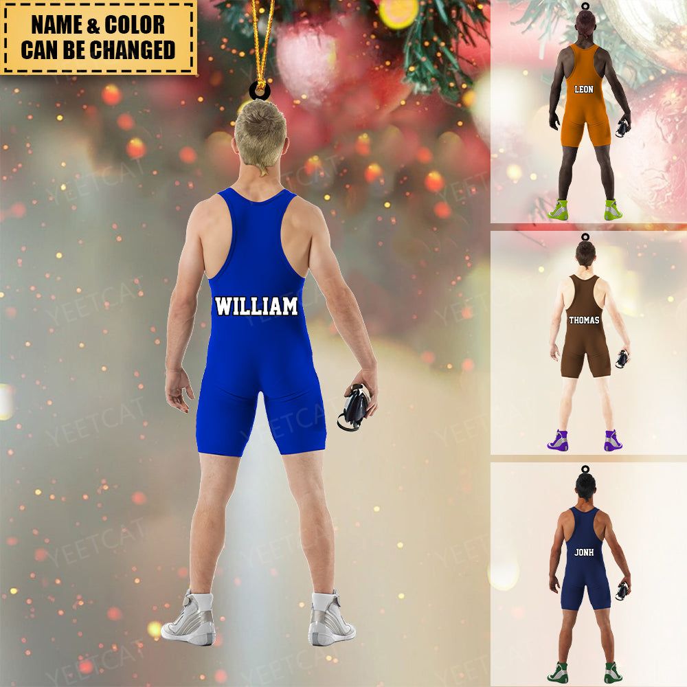 Custom Personalized Wrestler Christmas Ornament,Great Gift for WWE Lovers