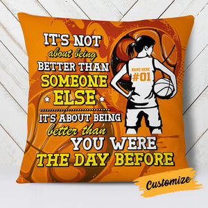 Love Basketball Pillow - Gifts For Basketball Boys/Girls