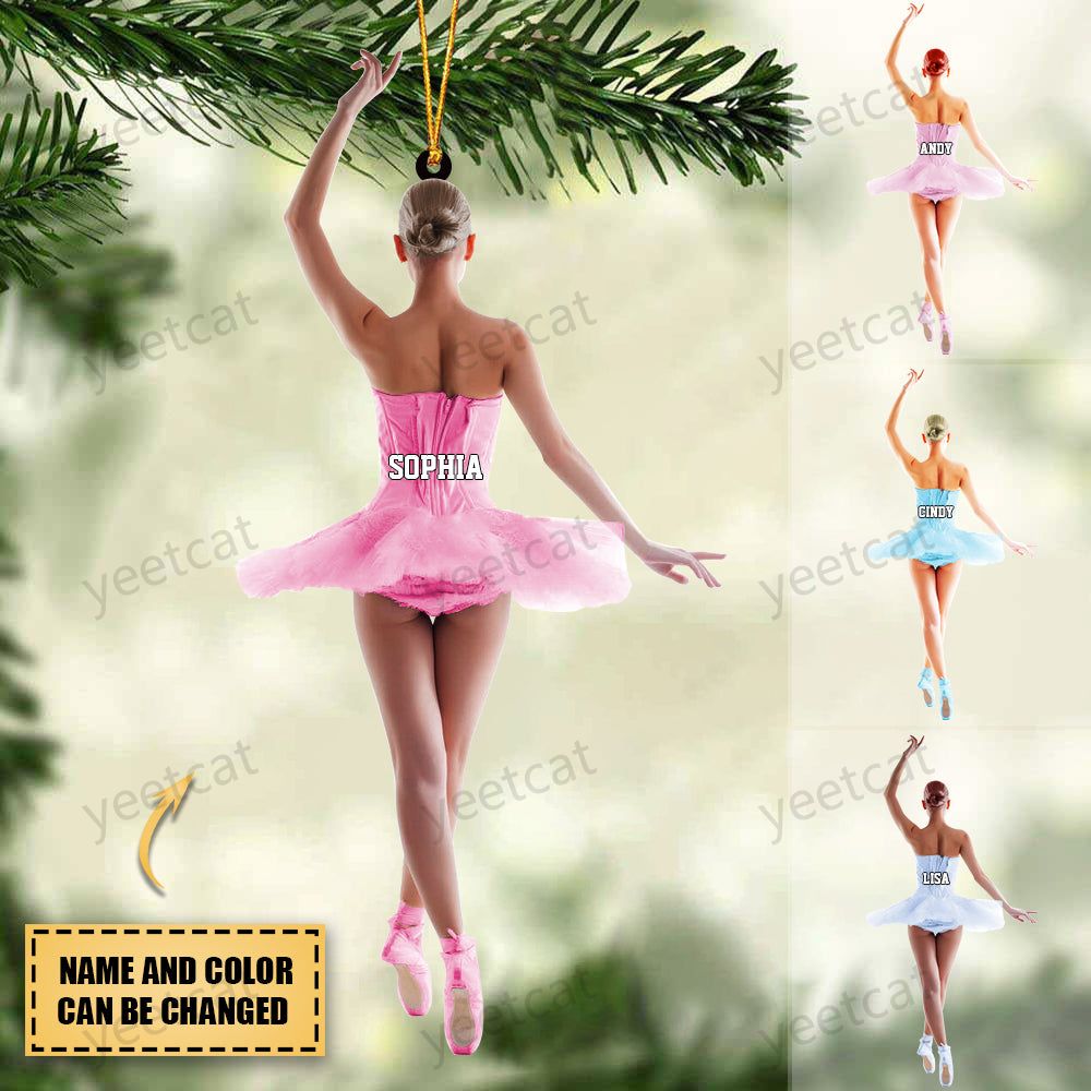 Personalized Ballet Dancer Acrylic Ornament-Gift Idea Ballet Lovers