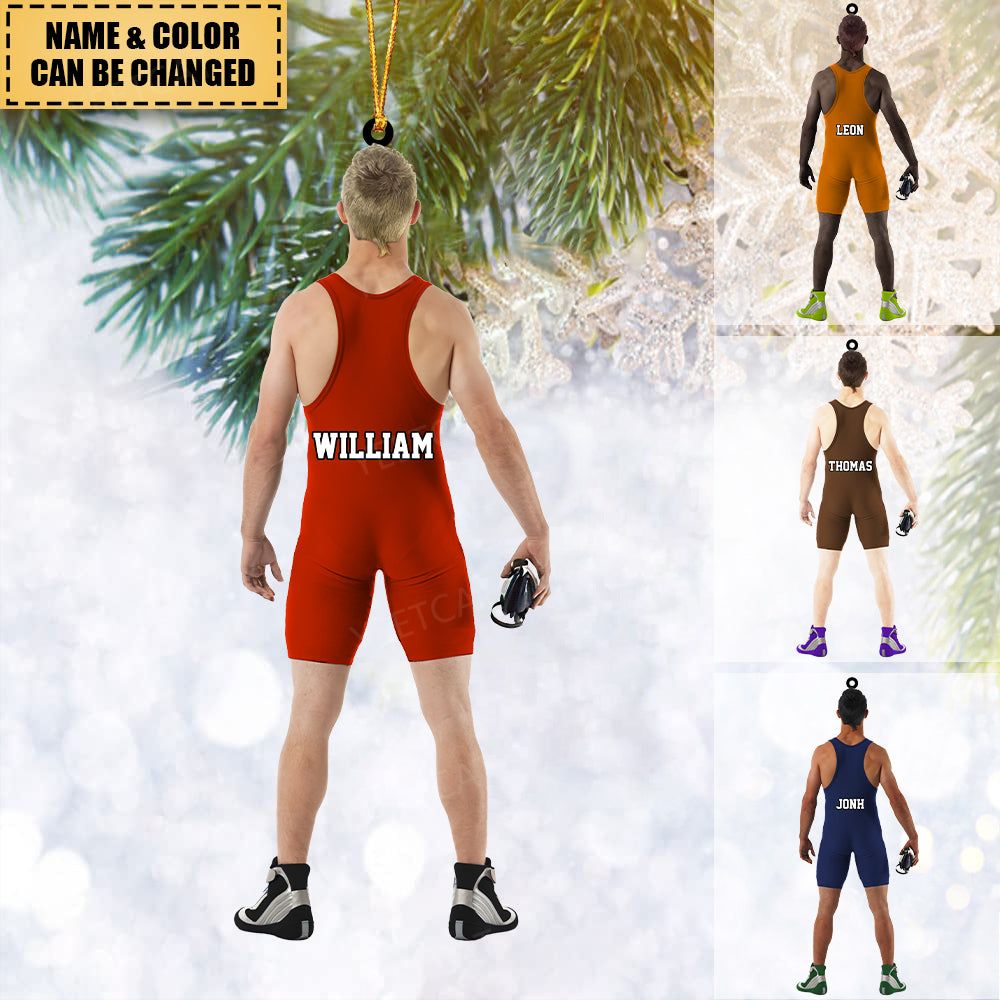 Custom Personalized Wrestler Christmas Ornament,Great Gift for WWE Lovers